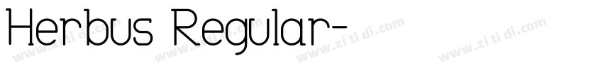 Herbus Regular字体转换